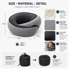 Travel Neck Pillow for Airplane Rest – Snail-Style Memory Foam