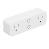 Power Strip WiFi BLE Remote Control Dual Sockets Receptacle 10A