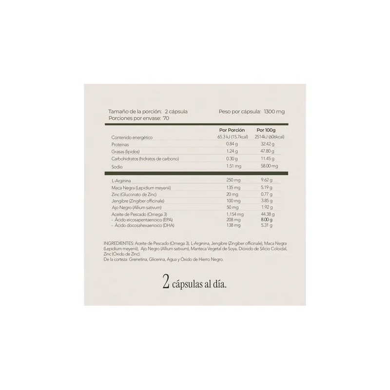 Maca Negra | Suplemento Para Hombres | 140 Softgels |