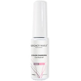 LEGACY NAILS Professional Color Changing Gel Nail Liner 0.25 fl oz. Gel Nail Art Gel Paint SOAK-OFF UV/LED Highly Pigmented Gel Nail Polish Fine nail brush (COLOR CHANGING LINER | CAMELIA)