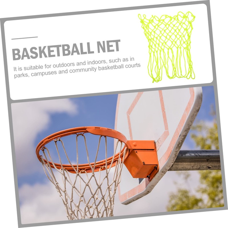 CORHAD Glow-in-The-Dark Basketball Net Fluorescent Mesh Outdoor Hoop Easy Install