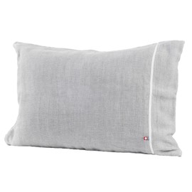 Bloom Imabari Towel, Certified Pillowcase, Villare, 5-ply Gauze, 16.9 x 25.6 inches (43 x 65 cm), Gauze Fabric, Zipper, Pillow Cover, Pillow Case, 100% Cotton, Made in Japan (Gray)