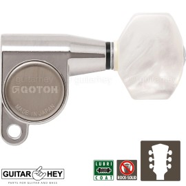GOTOH NEW Gotoh SG360-P7 L3+R3 Mini Tuners Schaller Style SMALL Buttons 3x3 - NICKEL