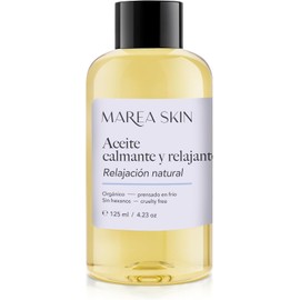 Aceite Calmante y Relajante Prensado en Frío 125 ml Rosa Mosqueta, Jojoba y Almendra Lavanda, Manzanilla y Romero