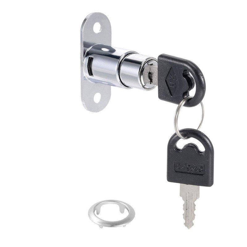 uxcell 2Pcs Push Plunger Lock Drawer Lock 19 x 23mm