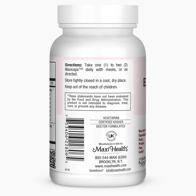 Digestive Enzymes Supplement – Plant-Based Digestive Enzymes for Women &