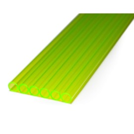 PrimoChill 1/2in. O.D. Rigid PETG Tube - 6 x 30in. - UV Green