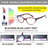 EYEURL Reading Glasses for Women 4-Pack Cat Eye Blue Light