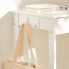 SoBuy White Small Desk with Drawers, Mini Table Computer Writing