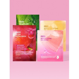NEW Mask pack variety 4-piece set (plum + Houttuynia cordata + brightening gel + lifting gel) / NEW 마스크팩 버라이어티 4종 세트 (플럼+어성초+브라이트닝 겔+리프팅 겔)