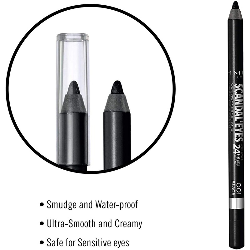 Rimmel Scandal'eyes Waterproof Liner, Black, 1.2 g