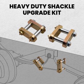 BFO Leaf Spring Suspension Shackle Set for Tandem Axle Truck Trailers UO12-016