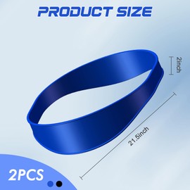 BoloShine 2 Stücke Silikon Haarschnitt Band, Haarschnittvorlage, Hair Trimming Guide Haarschnitt Gebogenes Band Einfach und Schnell Halsausschnitt-Rasierschablone für Selber Home Haarschnitte