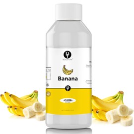 Dolce Flav Banana Extract – 8 Ounce Oil-Soluble Kosher, Sugar-Free, Concentrated Ripe Banana Flavoring for Baking, Smoothies & Ice Cream