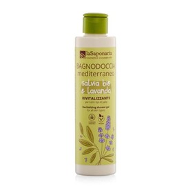La Saponaria Mediterranean Body Wash, Shower Gel, Nourishing, Soothing, Purifying, All Skin Types, Natural, Vegan, Cruelty-Free, Bio Plastic, Organic, 200ml