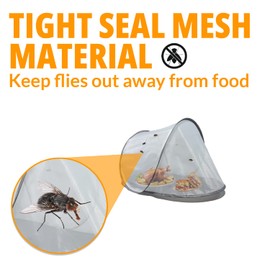 E-GOSO X-Large Mesh Net Food Cover for Outdoors, Camping, Farmer Market Events, Wind Resistant