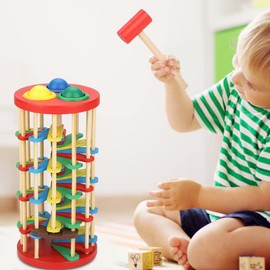 Pound-a-toy, Early Development Hammer Montessori Toys, Preschool Gift for Kids