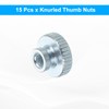 sourcing map Knurled Thumb Nuts, 15Pcs M3x0.5mm Iron Round Knobs