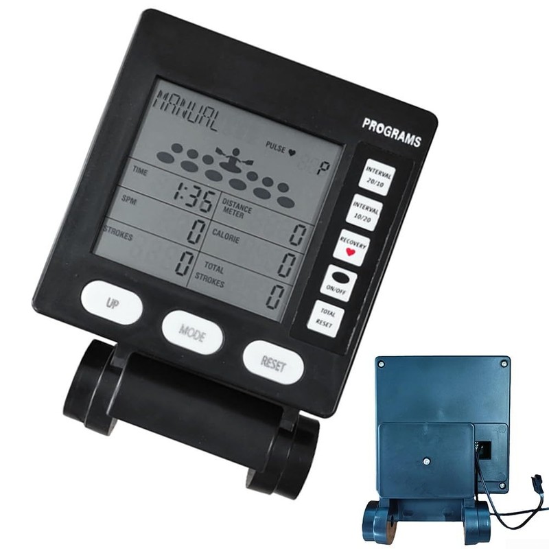 Multifunctional Rowing Machine Counter Speedometer LCD Display Counter Monitor Rower