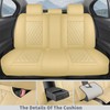 crossmiles Car Leather Seat Cover，Protector Seat Waterproof Automotive Seat Covers
