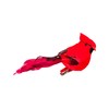 YCHTEWY-Cardinal Clip On Christmas Tree Ornament Decorations - Red Feathers