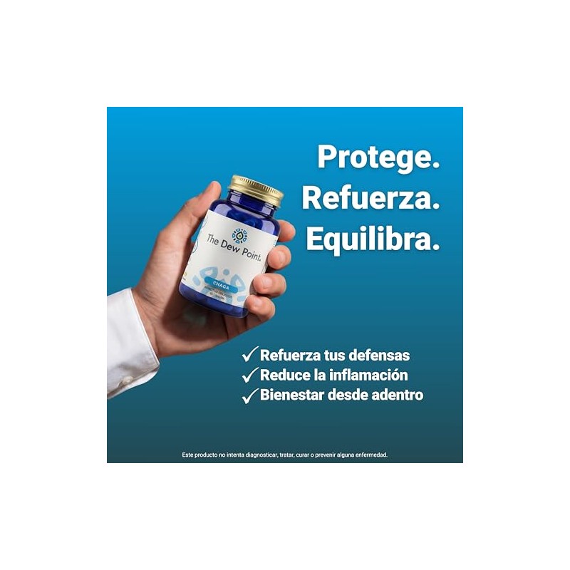 Hongo Chaga Cápsulas 500 Extracto Puro Adaptógeno Antioxidante Sistema Inmune