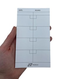 NUJULA Netball Quarters Scorecards – 1 Pack, 50 Games, 50 Sheets per Pad – Slim & Portable Netball Scoring Pads for Leagues, Tournaments & Referees