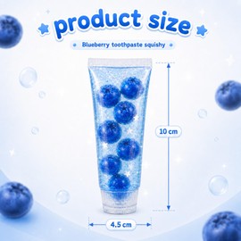 1 PCS Toothpaste Squishy, Blue - Colored and Realistic, Decorative Item, Ideal for Home, Office Desk, Decor Enthusiasts and Collectors
