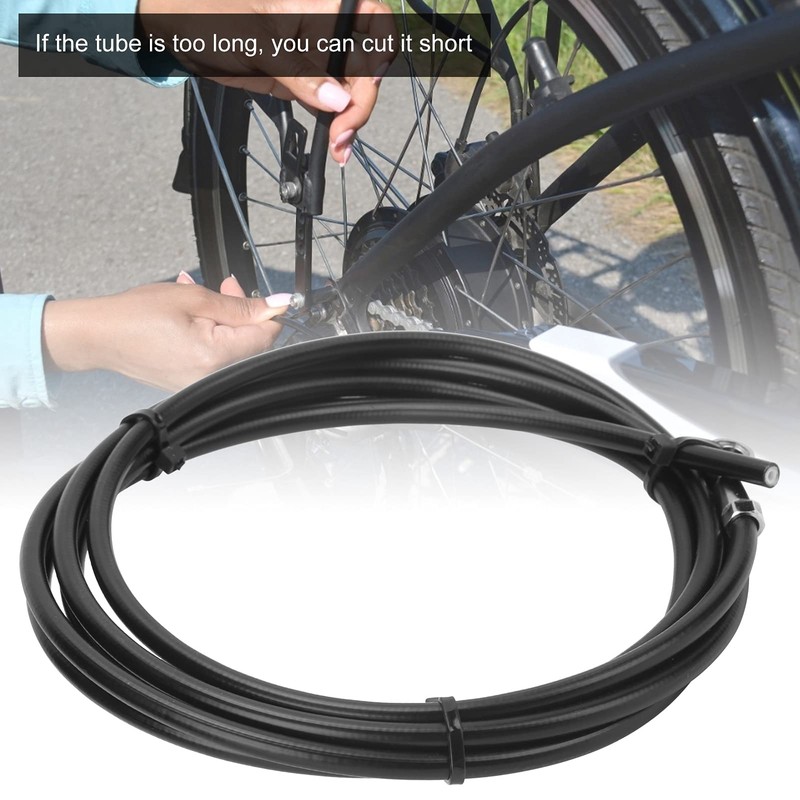 Cerlingwee 2m Bicycle Brake Hose DIY Bicycle Hydraulic Hose Black