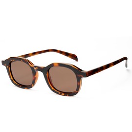 Cyxus Nerd Sunglasses Men Women Retro Polarised Sunglasses Outdoor UV 400 for Driving Fishing Travel P1559, Tortoiseshell