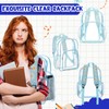Amylove 24 Pcs Clear Backpacks Bulk Heavy Duty Transparent PVC