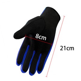 AfinderDE 1.5 mm Neoprene Diving Gloves, Waterproof, Non-Slip, Elastic Diving Gloves, Neoprene Gloves, Thermal Gloves, Swimming Gloves for Diving, Surfing, Snorkelling, Kayaking, Blue, M