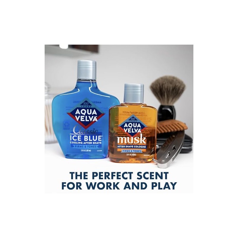 Aqua Velva After Shave, Musk, 3.5 Ounce- Pack of 2