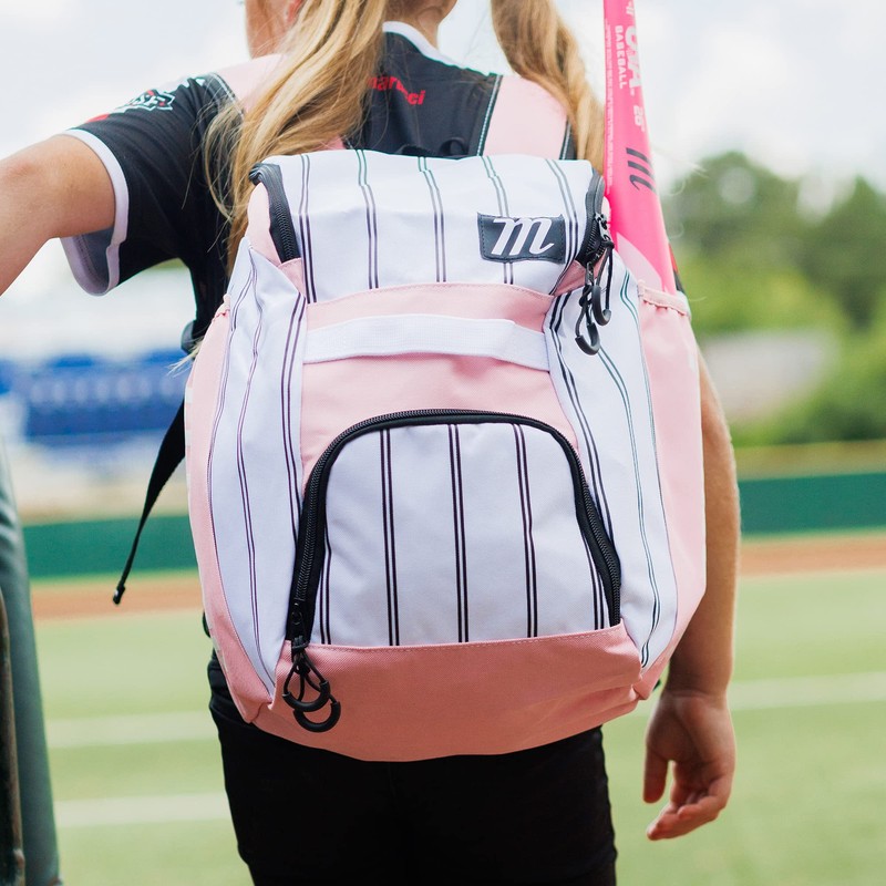 MARUCCI Foxtrot T-Ball BAT Pack, White/Black/Pink