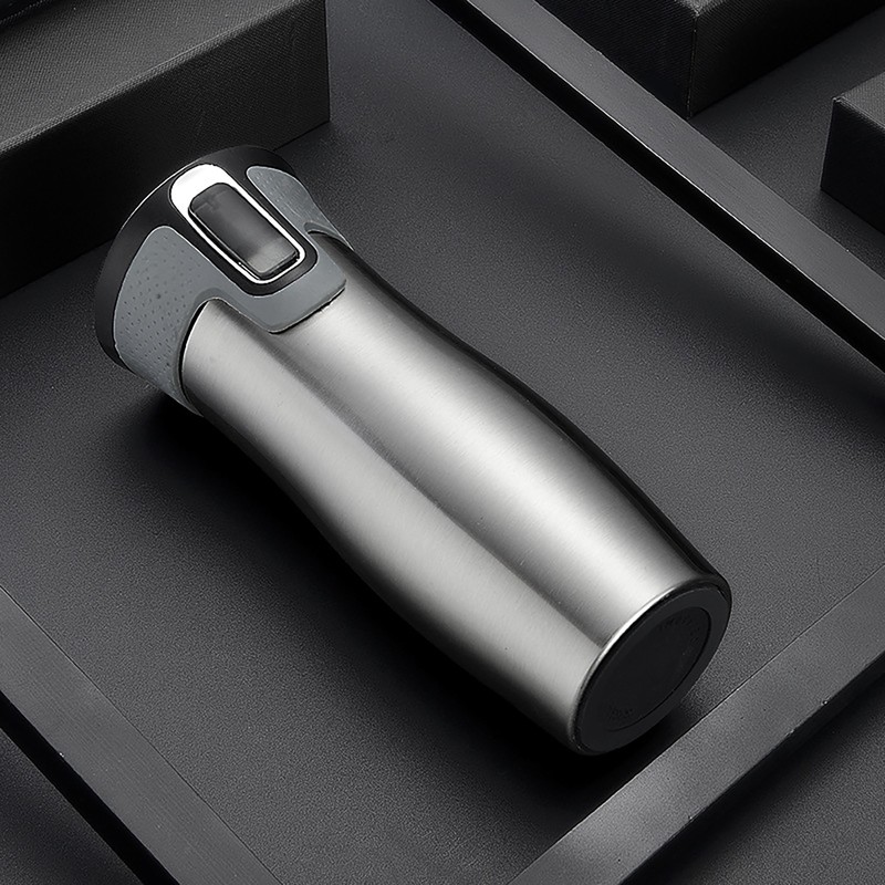 450ML Double Layer Stainless Steel Insulation Water Cup 1 Click