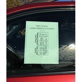 Plain White Addendum Car Window Stickers with Adhesive (Blank) 250 Qty. (8.5 inches x 11 inches) (#8511) (P7)