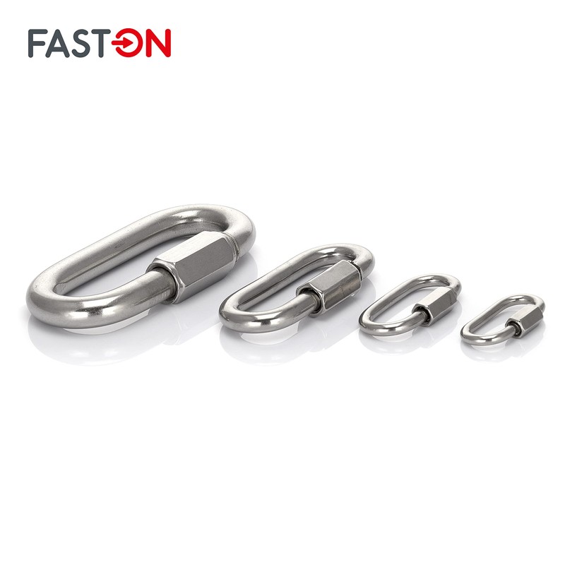 FASTON Stainless Steel Carabiner Screw Cap D = 6 (Pack