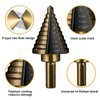 IRONANT Step Drill Bits, 5PCS HSS Titanium Step Drill Bit