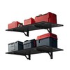 Jinharde 2 Pack Garage Wall Mounted Shelf System, 3.87'×1.64' Heavy