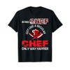 Vintage Retired Chef Definition Chef Only Happier Retirement T-Shirt