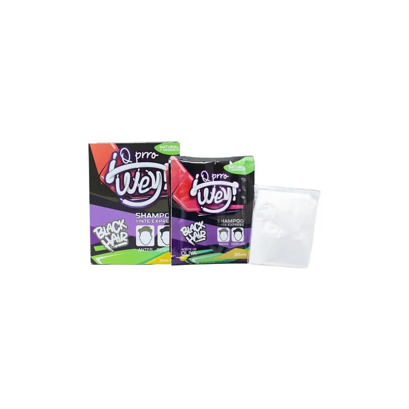 Cajas Shampoo Tinte Express Negro Cubre Canas Sobres