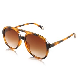 FEISEDY Retro Aviator Sunglasses Women Men Classic Square Shades Trendy Sun Glasses UV400 Protection B2394