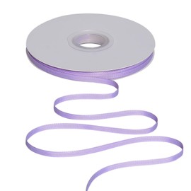 Ribest Cinta de grogrén púrpura claro para envolver regalos, manualidades, lazos para el cabello, 1/4 pulgadas x 50 yardas