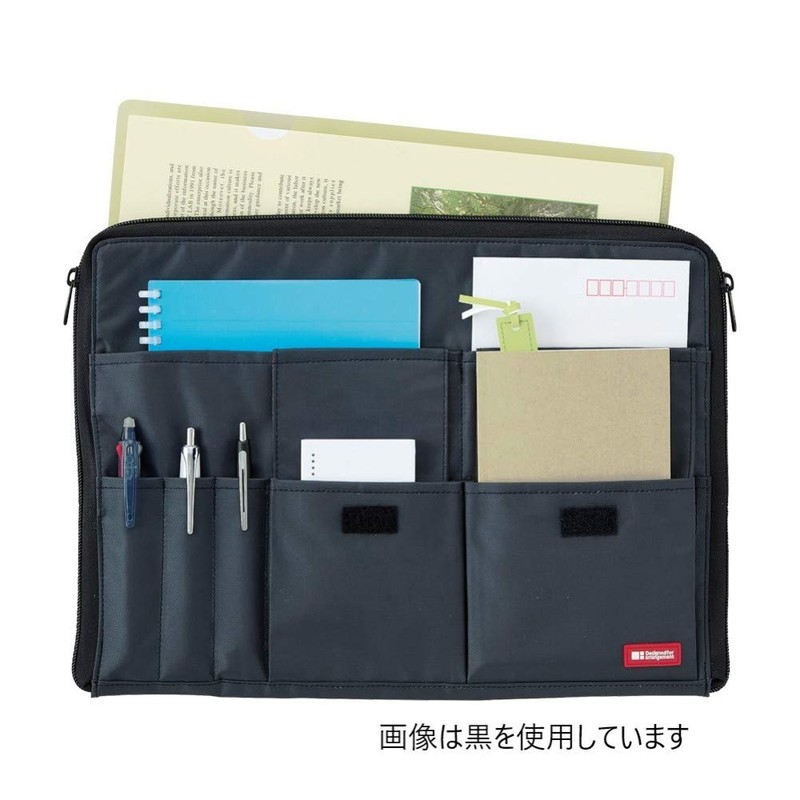 Lihit Lab A7559-11 Bag-in-Bag, Wide Type, A4, Indigo