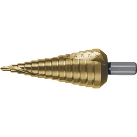 Ruko 1010052T Stepped Drill High-Speed Steel and Titanium Nitride Size 2