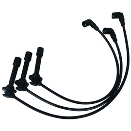 Set of 3 Spark Plug Wire Kit MIA11722 (Cylinder #1) 13.5" MIA11723 (Cylinder #2) 10" MIA11724 (Cylinder #3) 8" for John Deere 825i 825i S4 Nickel Core by GRABOTE