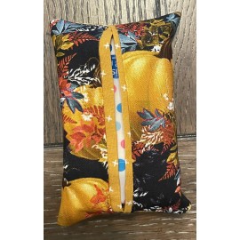 Handmade Fabric Tissue Packet Cover Travel Mini Holder Fall Pumpkins 4 Choices