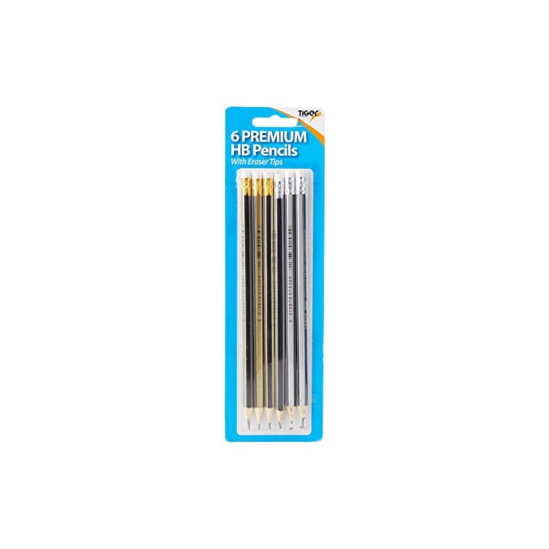 SUNDRY 6 ERASER TIP HB PENCILS 301535 PK12