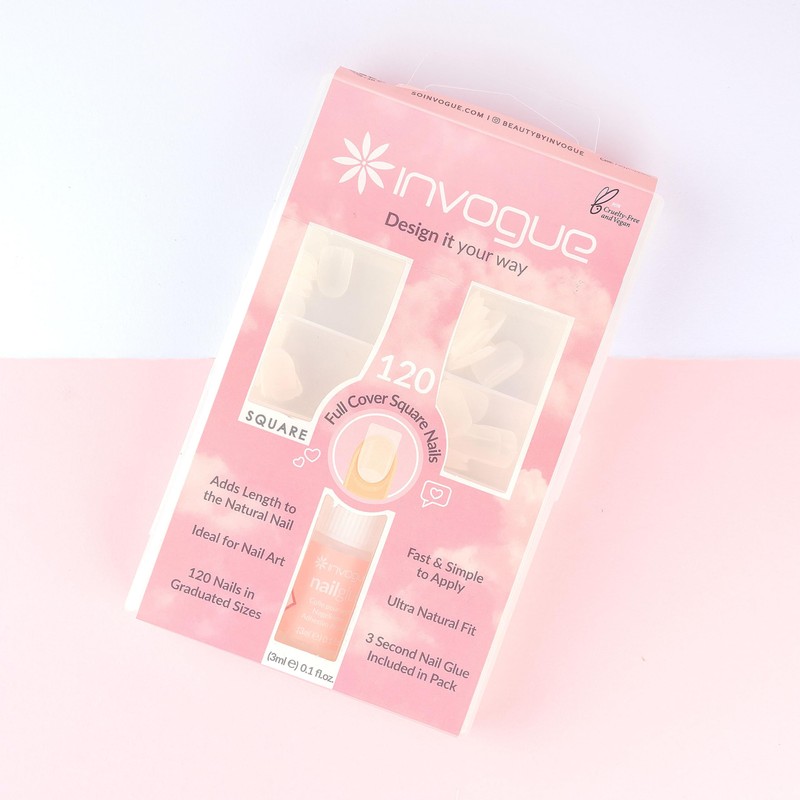 Invogue 120 x Full Cover Square Nails
