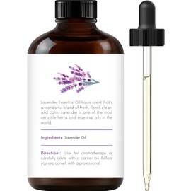 Handcraft Blends Lavender Essential Oil – Huge 4 Fl Oz – 100% Pure and Natural – Premium Grade Essential Oil for Diffuser and Aromatherapy, Skin, Massage, Candle and Soap Making Fragrance